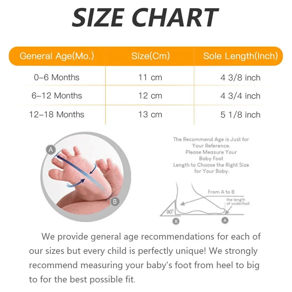 Baby Boys Girls Shoes High-Top Ankle Sneakers Toddler Soft Rubber Sole Infant Crib Shoes 0-18 Months